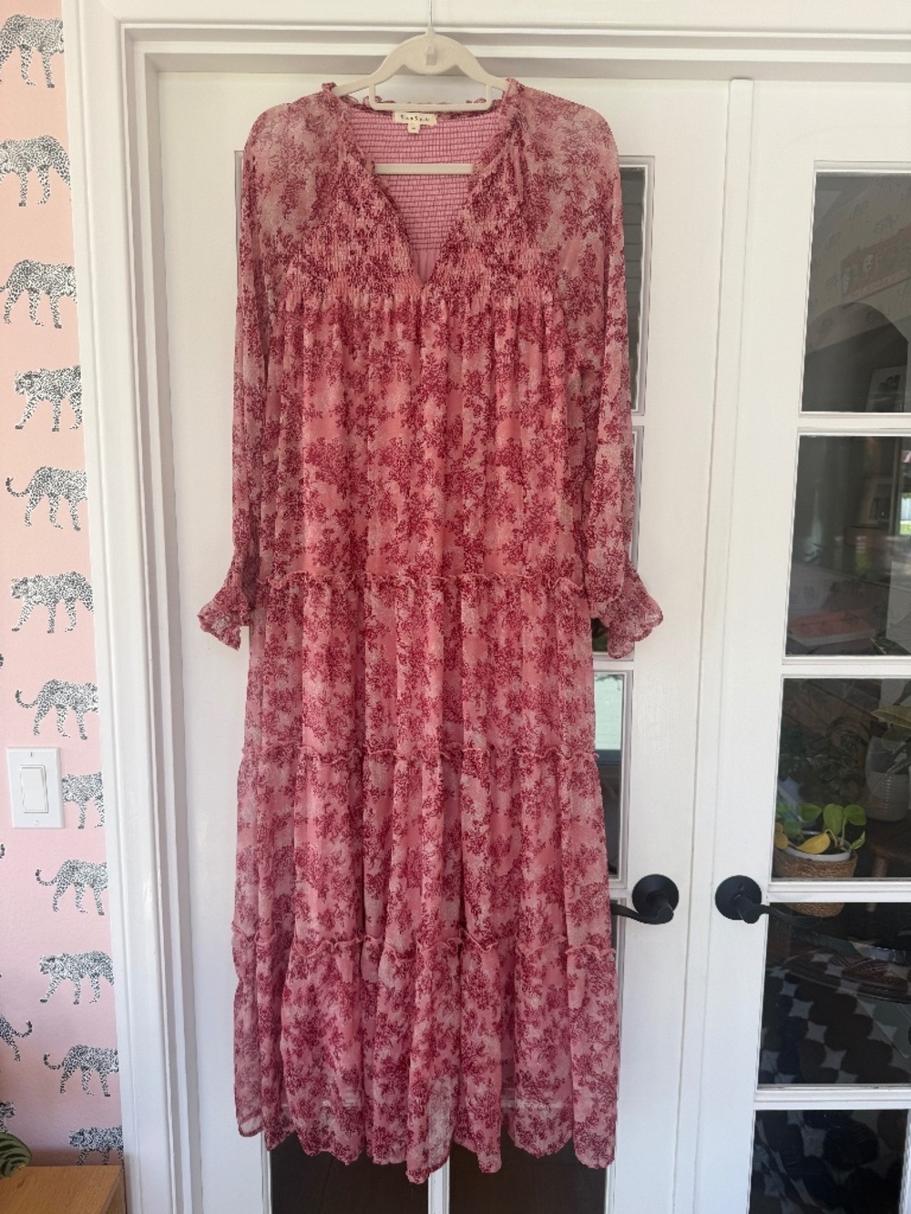 Shop Stevie Pink Floral Maxi Dress